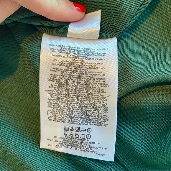 Brooks Brothers Dark Green Link Detail Dress - Picture 6 of 6